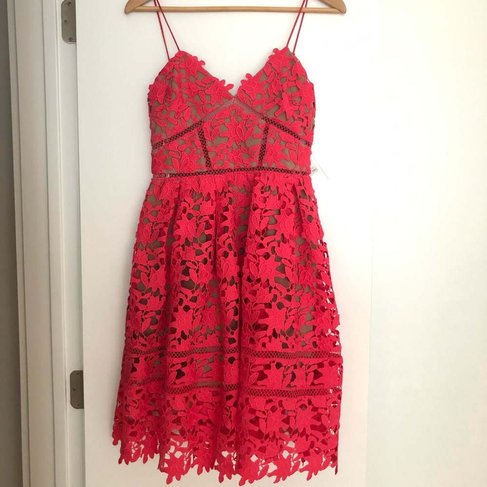 Self portrait hot pink azaelea dress